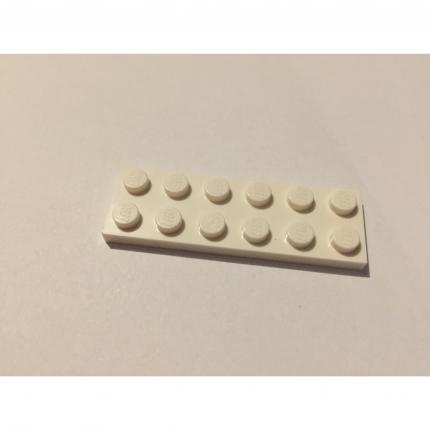 plaque plate blanche 2x6 379501 pièce détachée Lego