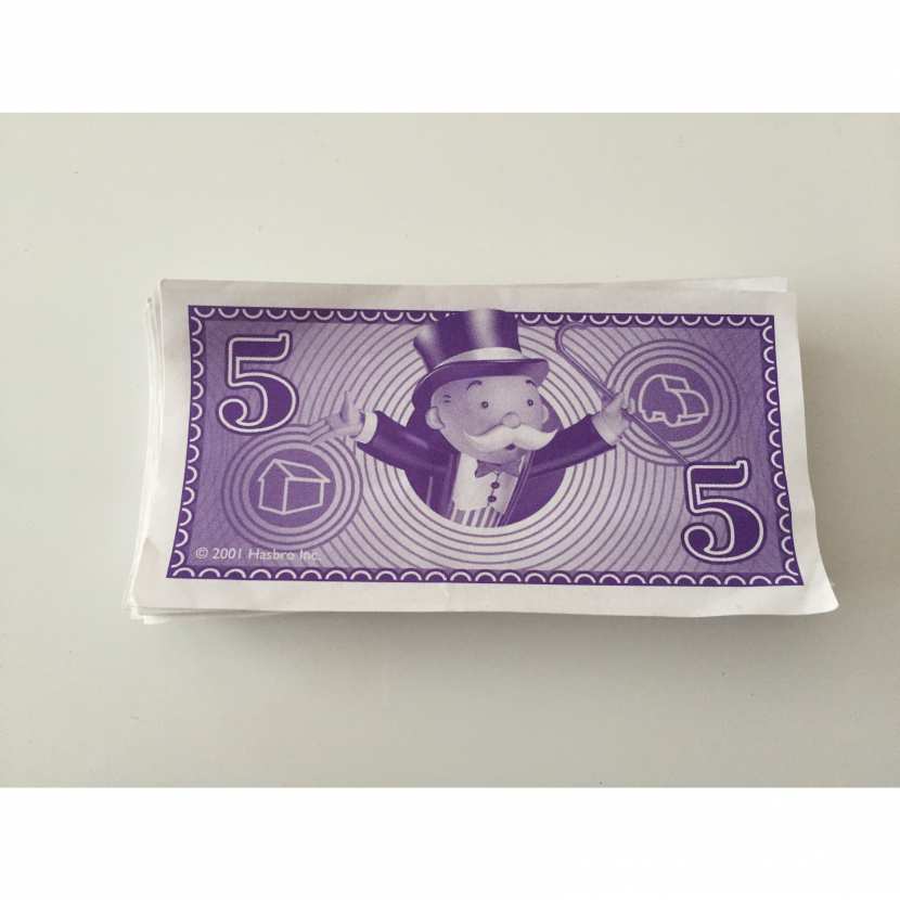 MONOPOLY JUNIOR A LA FÊTE FORAINE LOT X5 BILLETS DE 5 EUROS MONOPOLY JUNIOR A LA FÊTE FORAINE LOT X5 BILLETS DE 5 EUROS