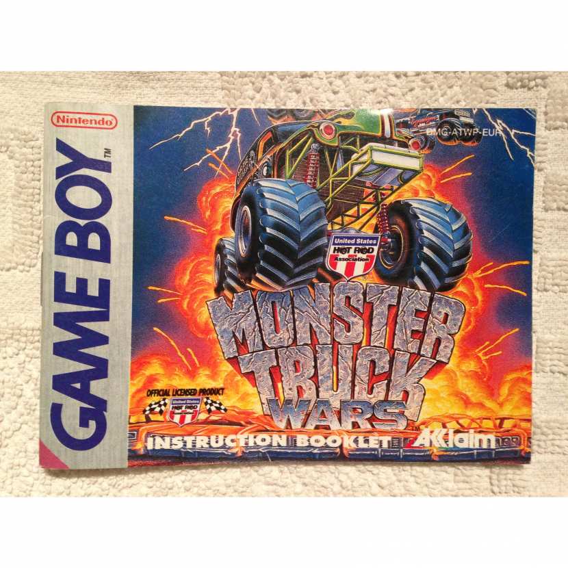 NOTICE SEULE MONSTER TRUCK WARS GAME BOY DMGATWPEUR