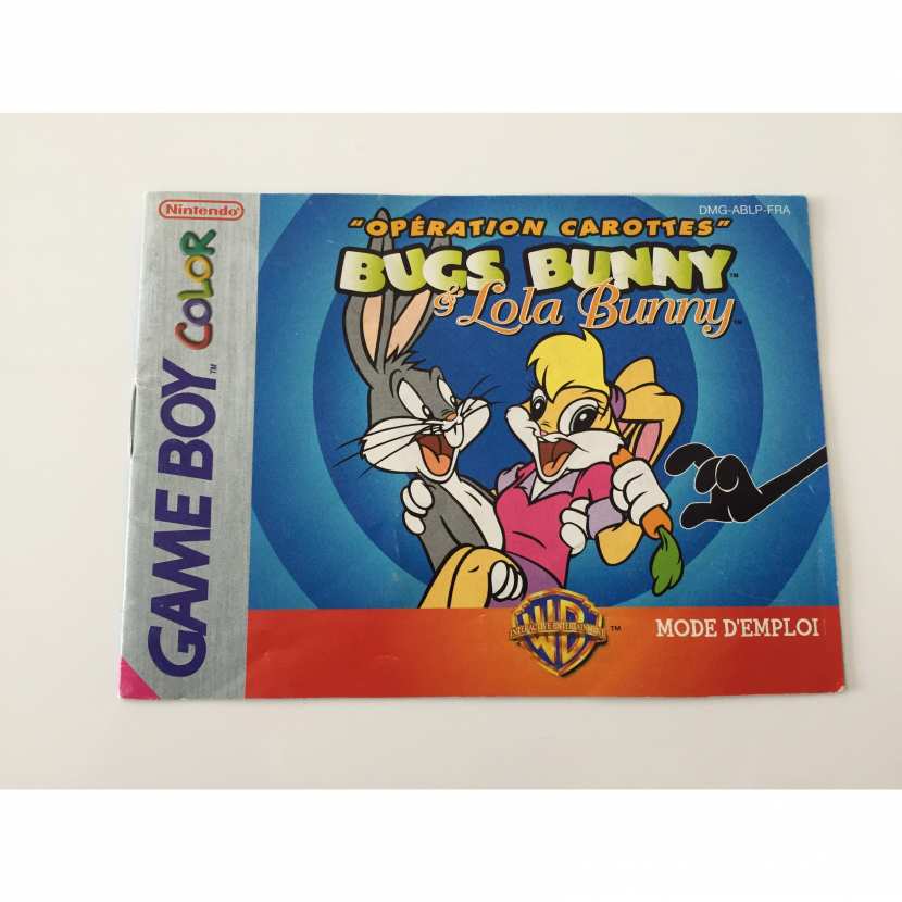 NOTICE SEULE BUGS BUNNY & LOLA BUNNY NINTENDO GAME BOY COLOR