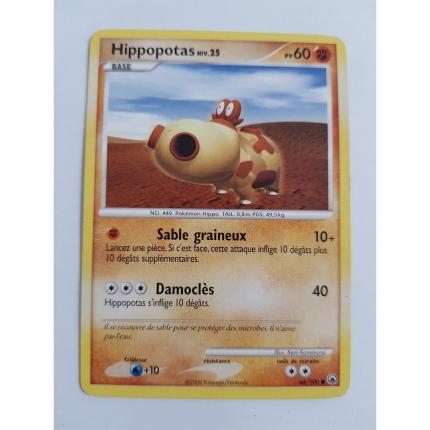 Carte Pokemon commune Hippopotas 66/100 Diamant & Perle Aubes Majestueuse