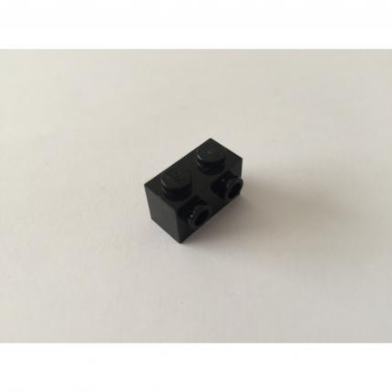 Brique modifiée 1x2 noir avec goujons 6138173 pièce détachée Lego