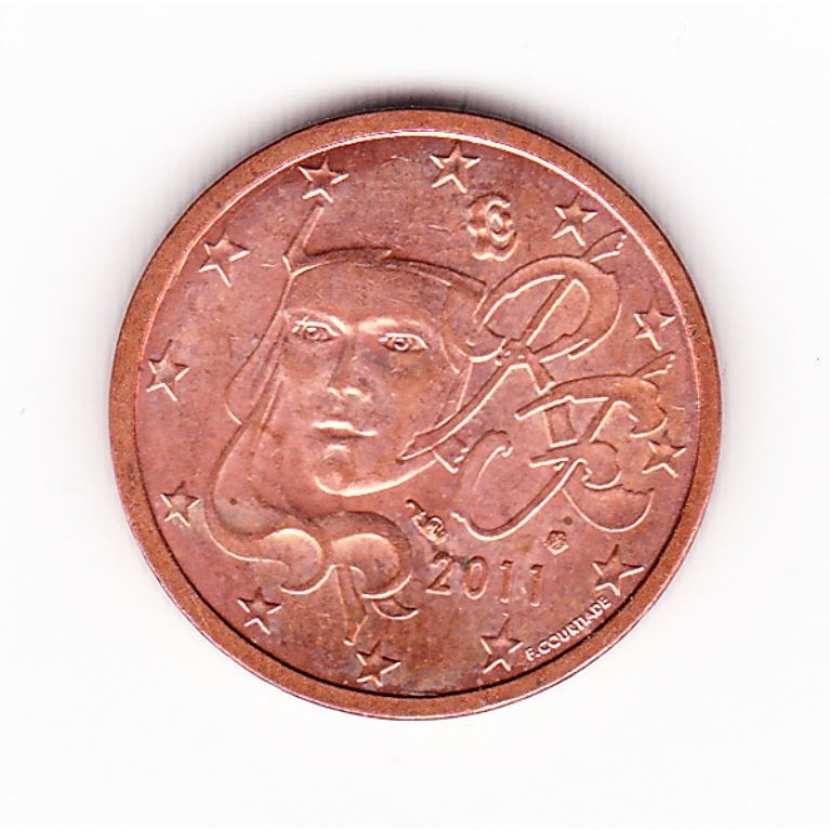 Piece De 2 Centimes Avec Un Bateau Pièce de monnaie 2 cent centimes euro France 2011
