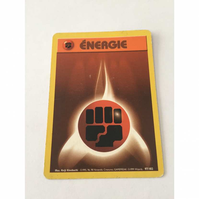 Carte pokémon énergie combat 97/102 set de base wizards état moyen
