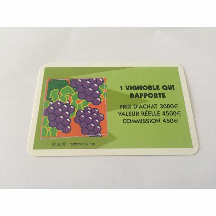 CARTE ACQUISITION 1 VIGNOBLE QUI RAPPORTE PIÈCE LA BONNE PAYE CARTE ACQUISITION 1 VIGNOBLE QUI RAPPORTE PIÈCE LA BONNE PAYE