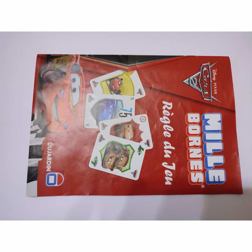 Notice pièce jeu 1000 mille bornes cars 2 Dujardin Disney Pixar