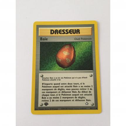 99/111 - Carte Pokémon wizards Dresseur Baie 1 1ère édition neo genesis commune