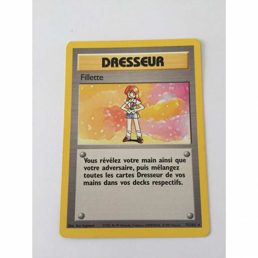 Carte pokémon dresseur fillette 75/102 rare set de base wizards 1995