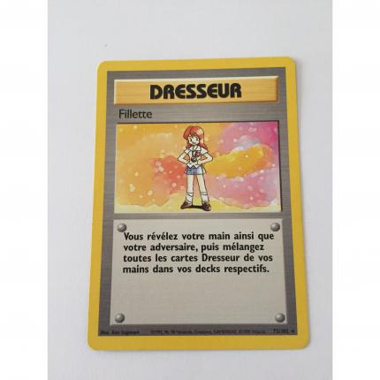 75/102 - Carte pokémon dresseur fillette 75/102 rare set de base wizards