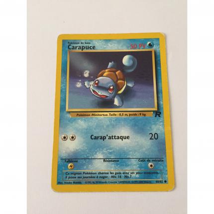 68/82 - Carte Pokémon carapuce 68/82 commune team rocket wizards