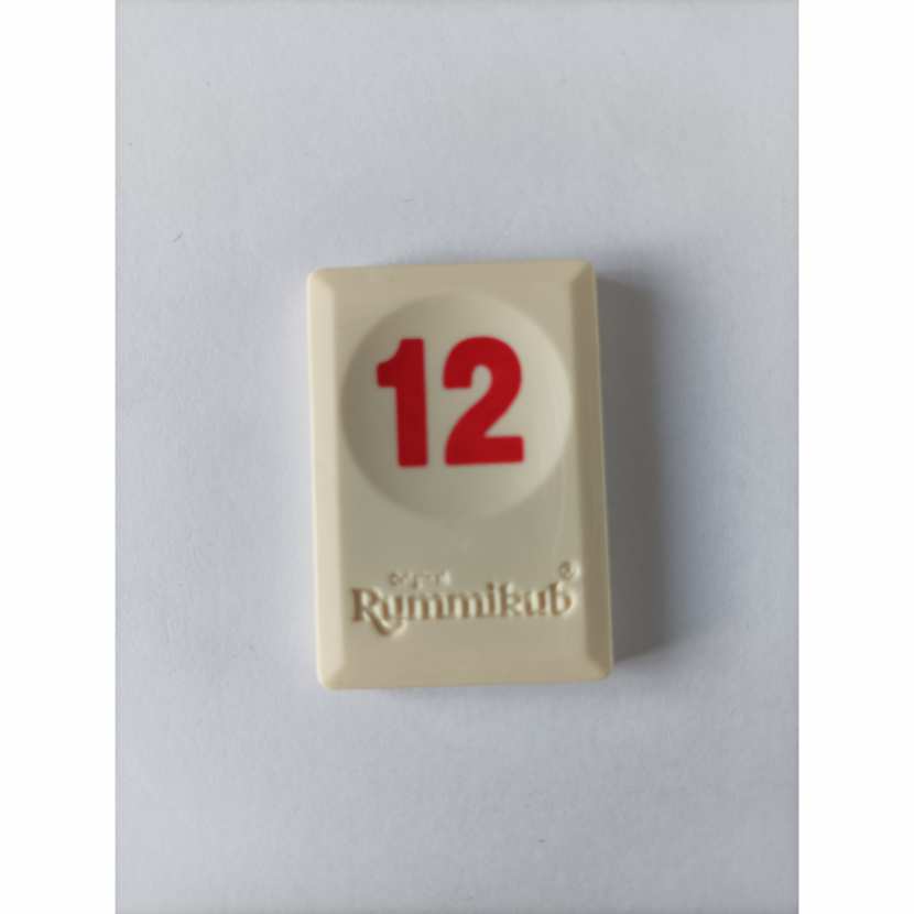 Tuile Chiffre Rouge L Original Rummikub Chiffres M M Ventures A