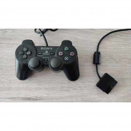 Manette dualshock 2 noir abimée Playstation 2 PS2 PS1 Sony avec joystick SCPH-10010 #B33-3