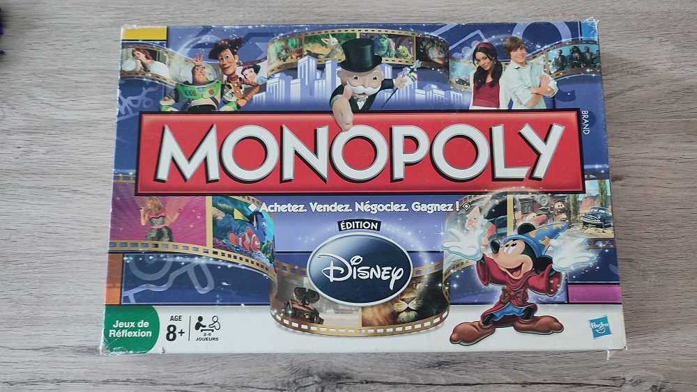 Pièces détachées jeu de société Monopoly Disney aux éditio